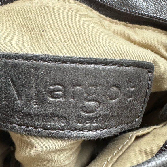 Margot Black Leather Crossbody Shoulder Bag Woven Front Pocket Zip Intrecciato - Picture 9 of 15